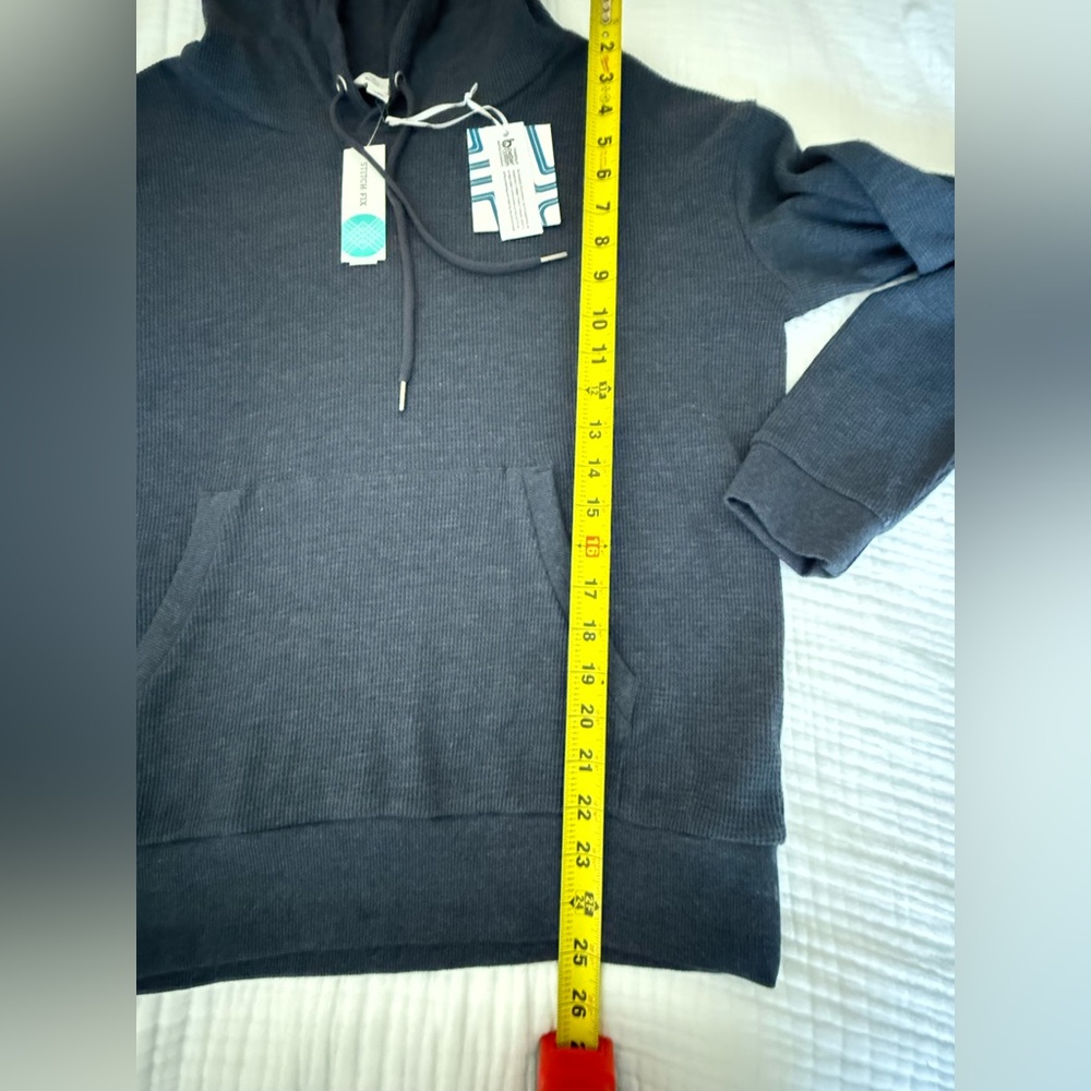 Market & Spruce Emma Waffle Knit Hoodie- NWT - Picture 9 of 9